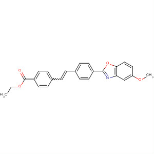 18118-57-5  Benzoic acid, 4-[2-[4-(5-methoxy-2-benzoxazolyl)phenyl]ethenyl]-, ethylester