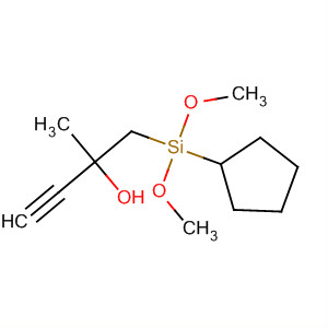 181191-09-3  3-Butyn-2-ol, 1-(cyclopentyldimethoxysilyl)-2-methyl-