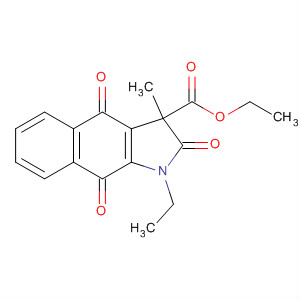 181257-42-1  1H-Benz[f]indole-3-carboxylic acid,1-ethyl-2,3,4,9-tetrahydro-3-methyl-2,4,9-trioxo-, ethyl ester
