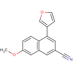 181275-94-5  2-Naphthalenecarbonitrile, 4-(3-furanyl)-7-methoxy-