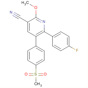 181809-58-5  3-Pyridinecarbonitrile,6-(4-fluorophenyl)-2-methoxy-5-[4-(methylsulfonyl)phenyl]-
