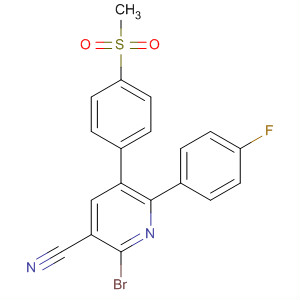 181809-60-9  3-Pyridinecarbonitrile,2-bromo-6-(4-fluorophenyl)-5-[4-(methylsulfonyl)phenyl]-
