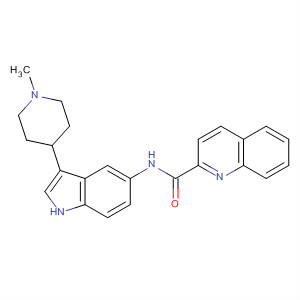 182563-99-1  2-Quinolinecarboxamide, N-[3-(1-methyl-4-piperidinyl)-1H-indol-5-yl]-