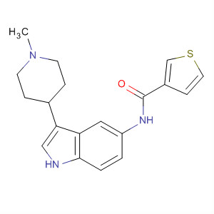 182564-08-5  3-Thiophenecarboxamide, N-[3-(1-methyl-4-piperidinyl)-1H-indol-5-yl]-