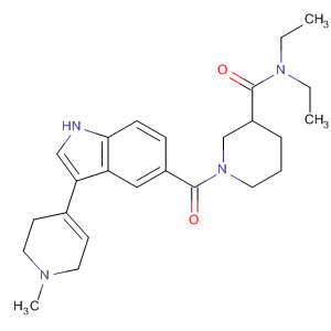 182564-32-5  3-Piperidinecarboxamide,N,N-diethyl-1-[[3-(1,2,3,6-tetrahydro-1-methyl-4-pyridinyl)-1H-indol-5-yl]carbonyl]-