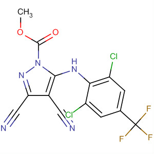 182923-53-1  1H-Pyrazole-1-carboxylic acid,3,4-dicyano-5-[[2,6-dichloro-4-(trifluoromethyl)phenyl]amino]-, methylester