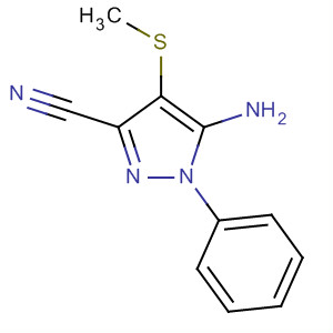 182924-23-8  1H-Pyrazole-3-carbonitrile, 5-amino-4-(methylthio)-1-phenyl-