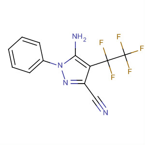182924-26-1  1H-Pyrazole-3-carbonitrile, 5-amino-4-(pentafluoroethyl)-1-phenyl-