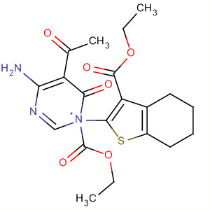 183129-11-5  3-Pyridazinecarboxylic acid,5-acetyl-4-amino-1-[3-(ethoxycarbonyl)-4,5,6,7-tetrahydrobenzo[b]thien-2-yl]-1,6-dihydro-6-oxo-, ethyl ester