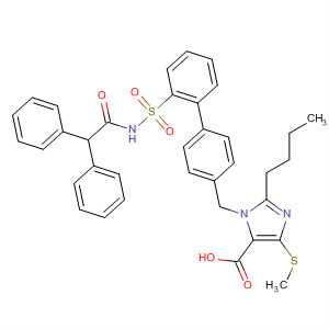 172646-81-0  1H-Imidazole-5-carboxylic acid,2-butyl-1-[[2'-[[(diphenylacetyl)amino]sulfonyl][1,1'-biphenyl]-4-yl]methyl]-4-(methylthio)-