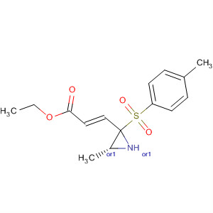 172790-98-6  2-Propenoic acid,3-[(2R,3R)-3-methyl-1-[(4-methylphenyl)sulfonyl]-2-aziridinyl]-, ethylester, (2E)-rel-
