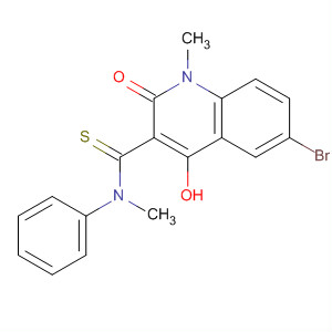 172897-12-0  3-Quinolinecarbothioamide,6-bromo-1,2-dihydro-4-hydroxy-N,1-dimethyl-2-oxo-N-phenyl-