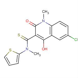 172897-53-9  3-Quinolinecarbothioamide,6-chloro-1,2-dihydro-4-hydroxy-N,1-dimethyl-2-oxo-N-2-thienyl-