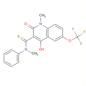 172897-57-3  3-Quinolinecarbothioamide,1,2-dihydro-4-hydroxy-N,1-dimethyl-2-oxo-N-phenyl-6-(trifluoromethoxy)-