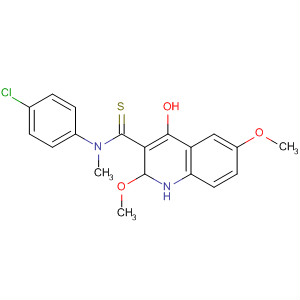 172897-61-9  3-Quinolinecarbothioamide,N-(4-chlorophenyl)-1,2-dihydro-4-hydroxy-6-methoxy-N,1-dimethyl-2-oxo-