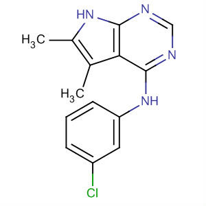 173458-56-5  1H-Pyrrolo[2,3-d]pyrimidin-4-amine, N-(3-chlorophenyl)-5,6-dimethyl-