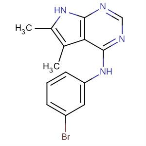 173458-57-6  1H-Pyrrolo[2,3-d]pyrimidin-4-amine, N-(3-bromophenyl)-5,6-dimethyl-