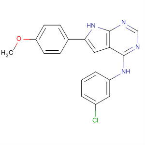 173458-71-4  1H-Pyrrolo[2,3-d]pyrimidin-4-amine,N-(3-chlorophenyl)-6-(4-methoxyphenyl)-