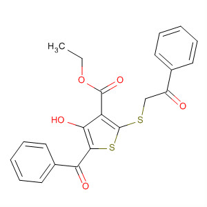 173681-26-0  3-Thiophenecarboxylic acid,5-benzoyl-4-hydroxy-2-[(2-oxo-2-phenylethyl)thio]-, ethyl ester