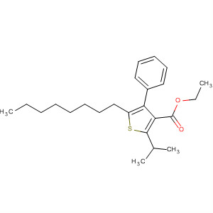 173724-69-1  3-Thiophenecarboxylic acid, 2-(1-methylethyl)-5-octyl-4-phenyl-, ethylester
