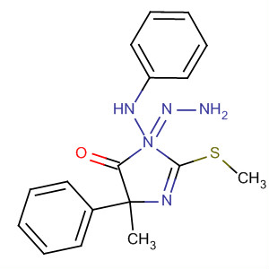 175073-12-8  4H-Imidazol-4-one,3,5-dihydro-5-methyl-2-(methylthio)-5-phenyl-3-(phenylamino)-,hydrazone