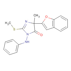 175073-74-2  4H-Imidazol-4-one,5-(2-benzofuranyl)-3,5-dihydro-5-methyl-2-(methylthio)-3-(phenylamino)-