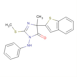 175073-75-3  4H-Imidazol-4-one,5-benzo[b]thien-2-yl-3,5-dihydro-5-methyl-2-(methylthio)-3-(phenylamino)-