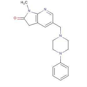 175424-20-1  2H-Pyrrolo[2,3-b]pyridin-2-one,1,3-dihydro-1-methyl-5-[(4-phenyl-1-piperazinyl)methyl]-
