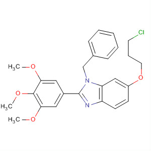 175713-24-3  1H-Benzimidazole,6-(3-chloropropoxy)-1-(phenylmethyl)-2-(3,4,5-trimethoxyphenyl)-