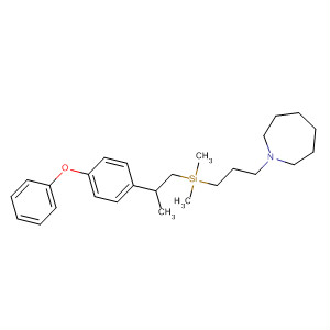 175970-52-2  1H-Azepine,1-[3-[dimethyl[2-(4-phenoxyphenyl)propyl]silyl]propyl]hexahydro-
