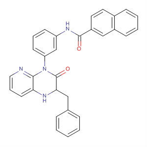 176029-94-0  2-Naphthalenecarboxamide,N-[3-[3-oxo-2-(phenylmethyl)pyrido[2,3-b]pyrazin-4(3H)-yl]phenyl]-