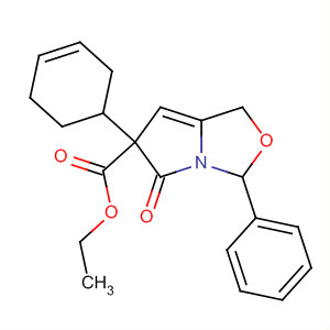 176243-38-2  1H,3H-Pyrrolo[1,2-c]oxazole-6-carboxylic acid,6-(3-cyclohexen-1-yl)tetrahydro-5-oxo-3-phenyl-, ethyl ester