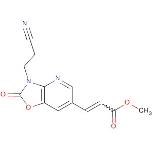 176908-25-1  2-Propenoic acid,3-[3-(2-cyanoethyl)-2,3-dihydro-2-oxooxazolo[4,5-b]pyridin-6-yl]-, methylester