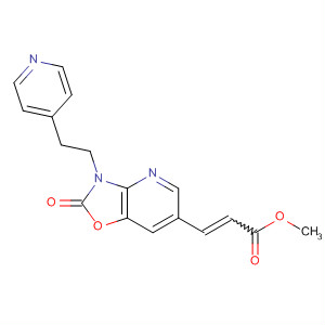 176908-27-3  2-Propenoic acid,3-[2,3-dihydro-2-oxo-3-[2-(4-pyridinyl)ethyl]oxazolo[4,5-b]pyridin-6-yl]-,methyl ester