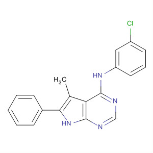 176915-55-2  1H-Pyrrolo[2,3-d]pyrimidin-4-amine,N-(3-chlorophenyl)-5-methyl-6-phenyl-