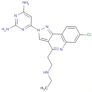 177406-28-9  2,4-Pyrimidinediamine,6-[7-chloro-4-[2-(ethylamino)ethyl]-2H-pyrazolo[4,3-c]quinolin-2-yl]-