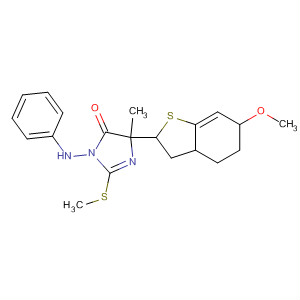177487-65-9  4H-Imidazol-4-one,3,5-dihydro-5-(6-methoxybenzo[b]thien-2-yl)-5-methyl-2-(methylthio)-3-(phenylamino)-
