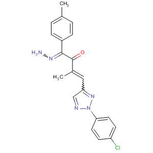 177494-52-9  3-Buten-2-one, 4-[2-(4-chlorophenyl)-2H-1,2,3-triazol-4-yl]-3-methyl-,(4-methylphenyl)hydrazone