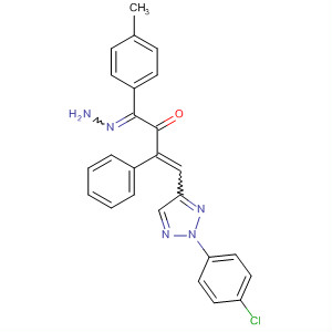 177494-59-6  3-Buten-2-one, 4-[2-(4-chlorophenyl)-2H-1,2,3-triazol-4-yl]-3-phenyl-,(4-methylphenyl)hydrazone