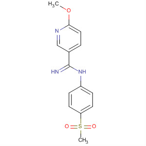 177662-61-2  3-Pyridinecarboximidamide, 6-methoxy-N-[4-(methylsulfonyl)phenyl]-