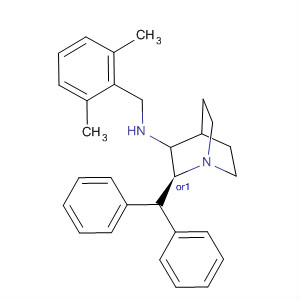 177746-05-3  1-Azabicyclo[2.2.2]octan-3-amine,N-[(2,6-dimethylphenyl)methyl]-2-(diphenylmethyl)-, cis-