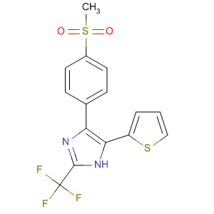 177755-10-1  1H-Imidazole,4-[4-(methylsulfonyl)phenyl]-5-(2-thienyl)-2-(trifluoromethyl)-