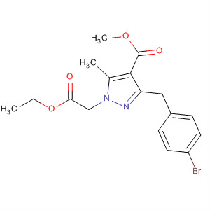 177846-80-9  1H-Pyrazole-1-acetic acid,3-[(4-bromophenyl)methyl]-4-(methoxycarbonyl)-5-methyl-, ethyl ester