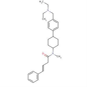 178162-88-4  3-Butenamide,N-[4-[4-[(diethylamino)methyl]phenyl]cyclohexyl]-N-methyl-4-phenyl-,trans-