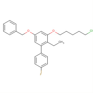 178317-14-1  1,1'-Biphenyl,3-[(5-chloropentyl)oxy]-2-ethyl-4'-fluoro-5-(phenylmethoxy)-