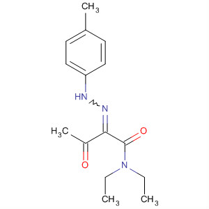 165376-41-0  Butanamide, N,N-diethyl-2-[(4-methylphenyl)hydrazono]-3-oxo-