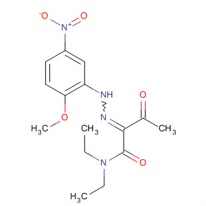 165376-53-4  Butanamide, N,N-diethyl-2-[(2-methoxy-5-nitrophenyl)hydrazono]-3-oxo-