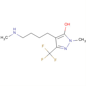 165554-85-8  1H-Pyrazol-5-ol, 1-methyl-4-[4-(methylamino)butyl]-3-(trifluoromethyl)-