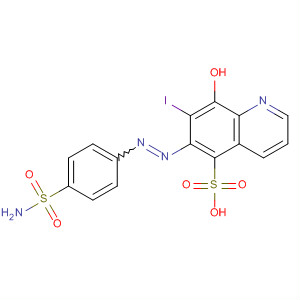 16588-46-8  5-Quinolinesulfonic acid,6-[[4-(aminosulfonyl)phenyl]azo]-8-hydroxy-7-iodo-