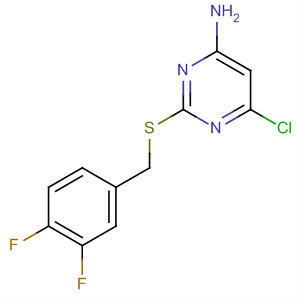 166751-75-3  4-Pyrimidinamine, 6-chloro-2-[[(3,4-difluorophenyl)methyl]thio]-